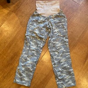 Camouflage Cotton Maternity Pants